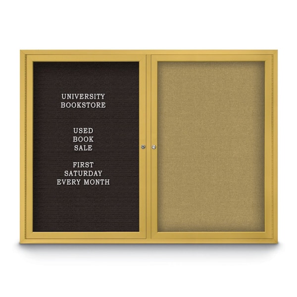 Corkboard, 18"x24", Medium Grey/Black